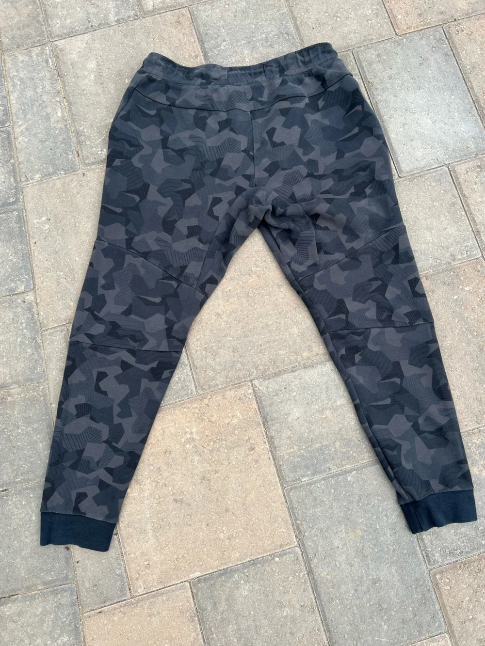 Nike Sportswear Tech Fleece Camo Joggers Black Grey Mens Size L